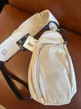 Puma Cream Sling Bag with Black Strap